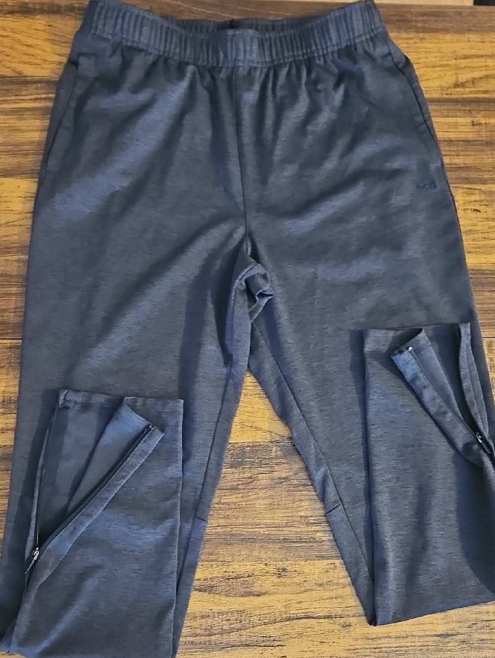 DSG Boys' Dark Gray Zip Hem Sweatpants